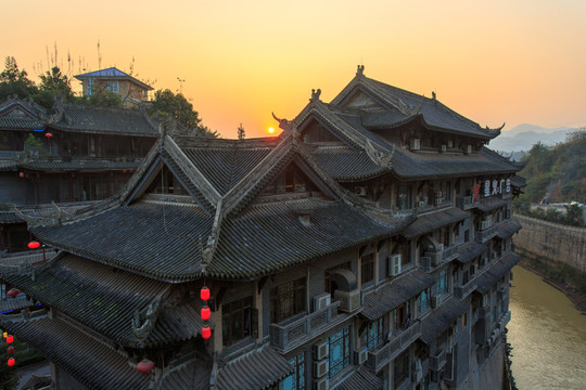 瀘州敘永魚鳧古街明清建筑