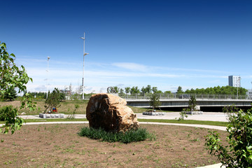 公園 石頭