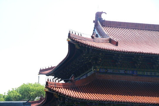 寺廟一角 寺廟屋檐