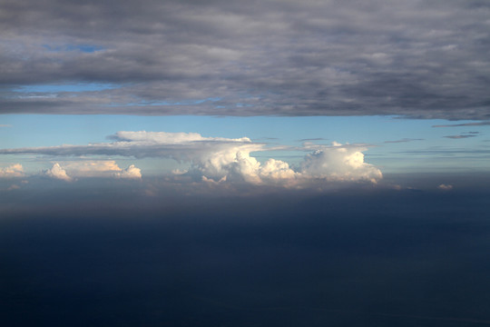 高空的云層