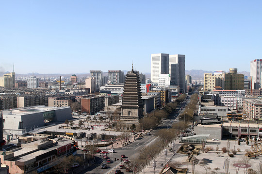遼寧朝陽市全景