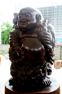 木雕彌勒佛主