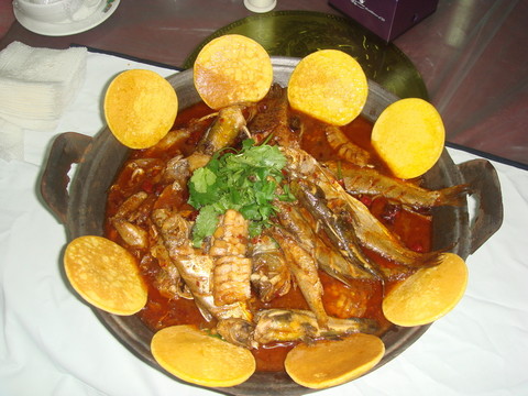平鍋雜魚貼餅子