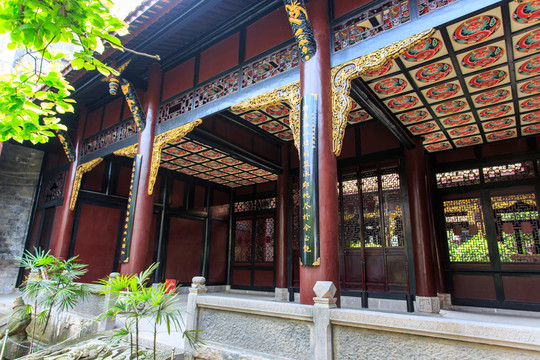 春秋祠饗殿木雕石刻