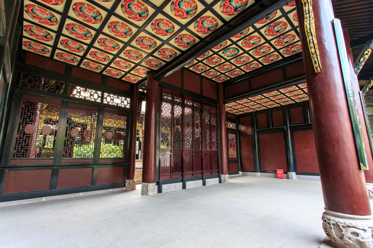 敘永春秋祠饗殿內(nèi)景