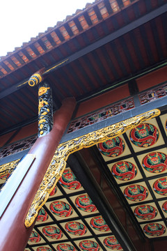 敘永春秋祠木雕彩繪