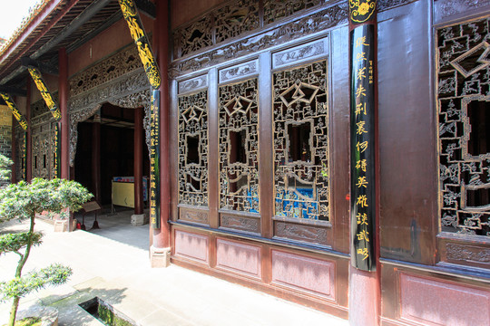 敘永春秋祠正殿木雕