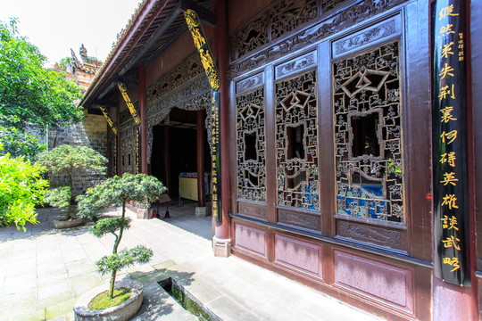 敘永春秋祠正殿木雕