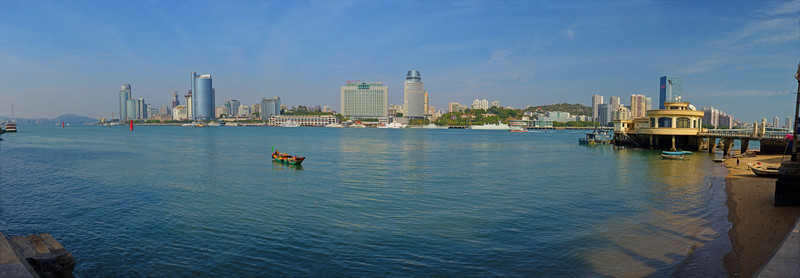 廈門海岸風(fēng)光全景