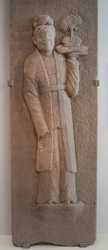 宋代托盤(pán)侍女石刻 宋代石刻藝術(shù)
