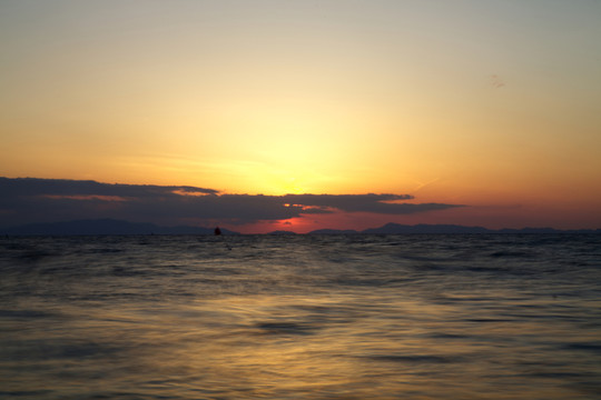 海上日落風(fēng)景