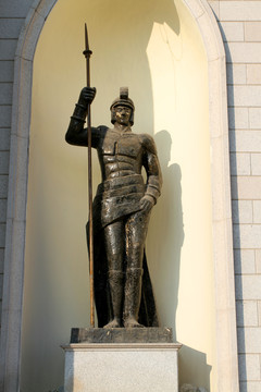 雕塑 武士