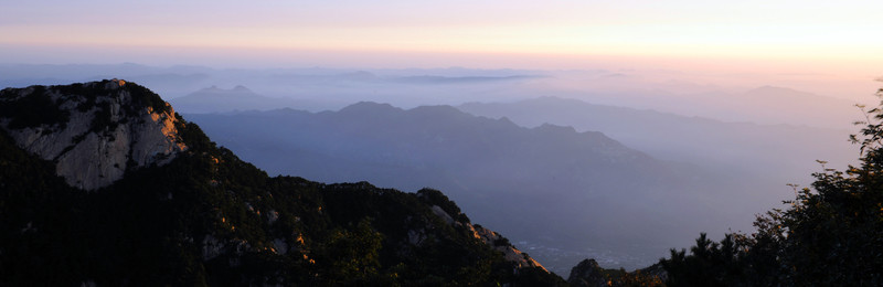 泰山日出 山景大圖