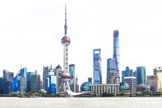 上海陸家嘴手繪效果