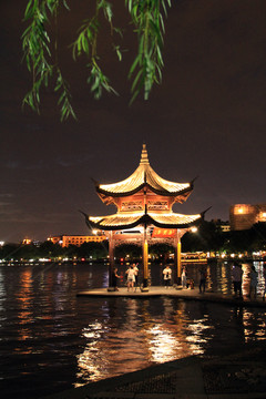 杭州西湖夜景