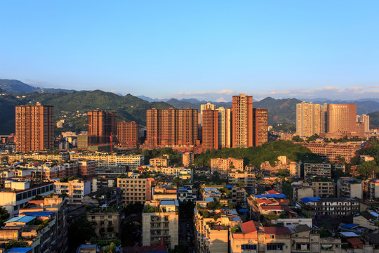 瀘州敘永縣城全景