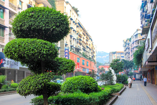 川南邊城瀘州敘永永寧路街景