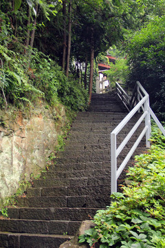 登山石階