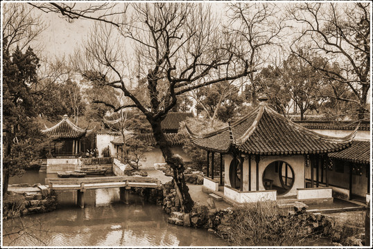 蘇州園林老照片