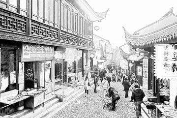 古鎮(zhèn)商業(yè)街