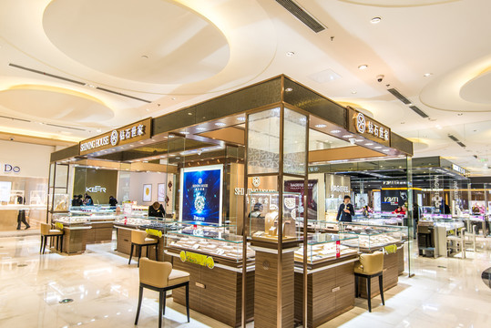金銀首飾柜臺(tái)