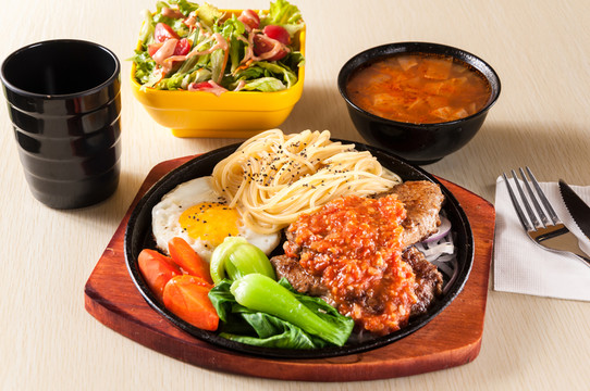 香草豬扒套餐