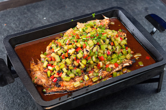 烤魚 豆豉味