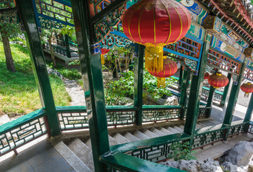 北京大觀園綴錦樓游廊