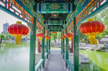 北京大觀園游廊