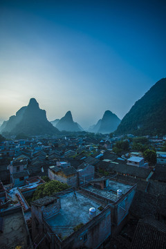 黃姚古鎮(zhèn) 日出