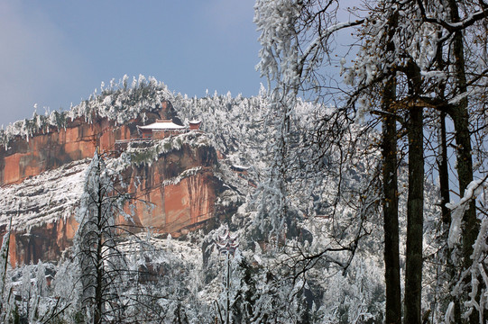 丹山雪景