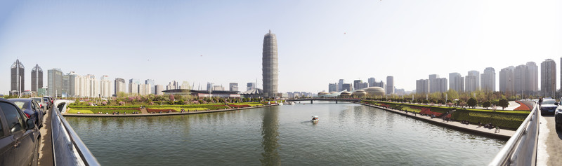 鄭州鄭東新區(qū)CBD全景圖