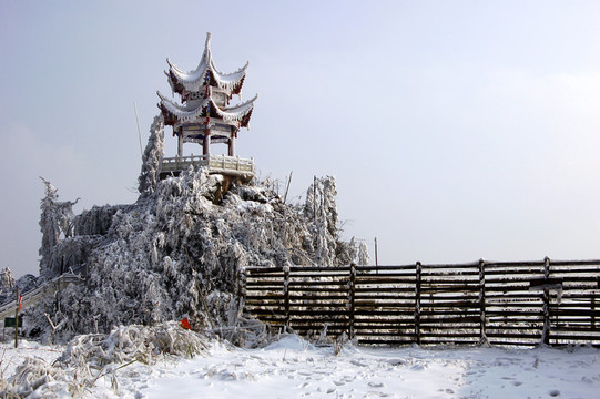 丹山雪景