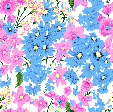花 背景 花型 印花 花卉