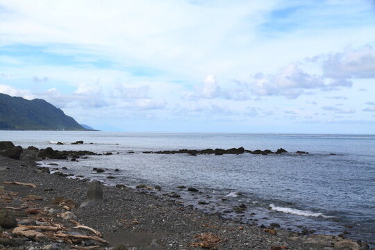大海 云層 海岸線