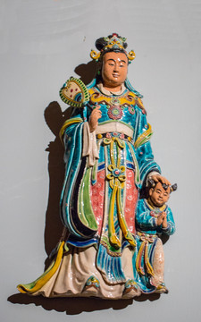 中國神仙圖瓷塑 中國古代神仙