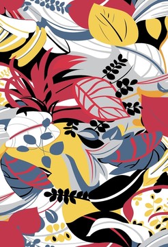 數(shù)碼印花時(shí)裝流行花型