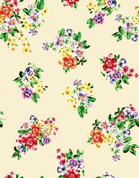 數(shù)碼印花時(shí)裝流行花型