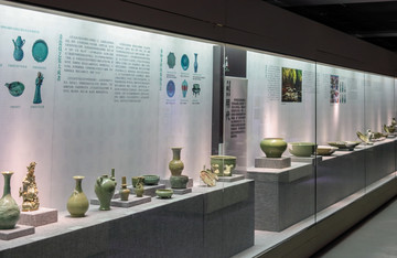 博物館櫥窗 龍泉青瓷 古代青瓷