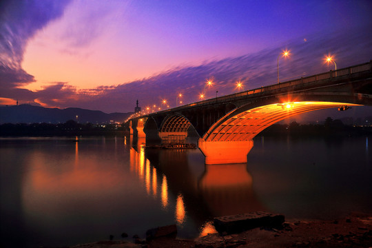 湘江大橋夜景
