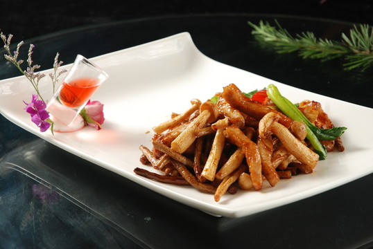 野菌炒格格肉