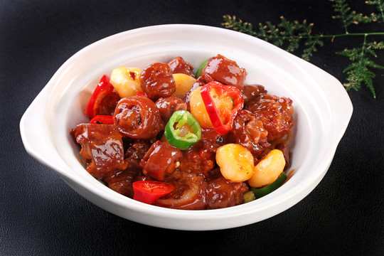 板栗燒豬尾