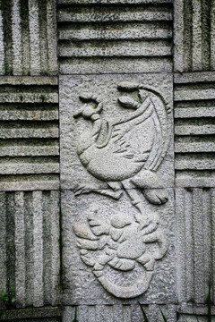 鳳凰 圖騰 浮雕