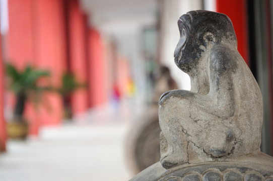 六小齡童紀(jì)念館石猴雕塑