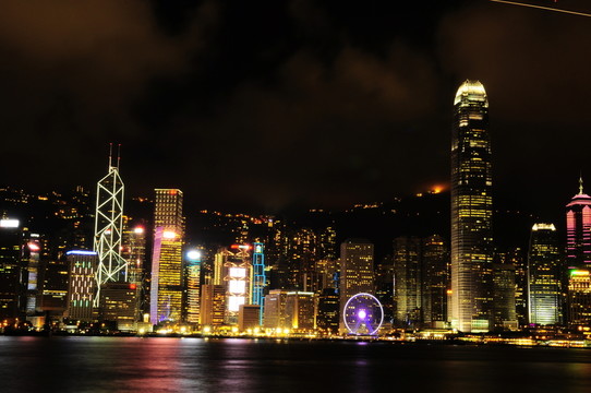 香港維多利亞港夜景