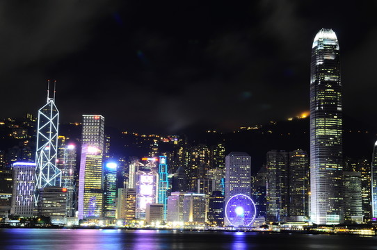 香港維多利亞港夜景