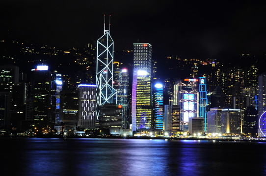 香港維多利亞港夜景
