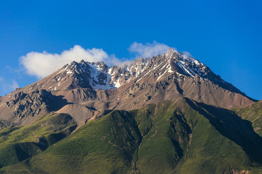 祁連山雪山風(fēng)景