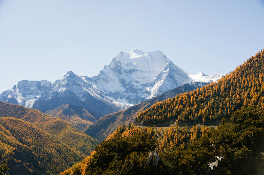 四川稻城亞丁的神山