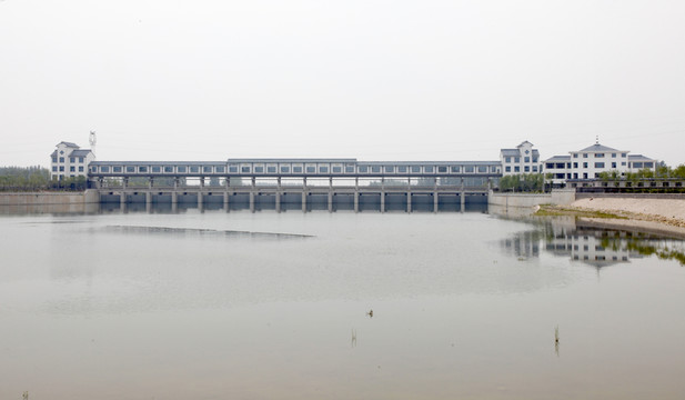 水壩 攔河閘 大橋